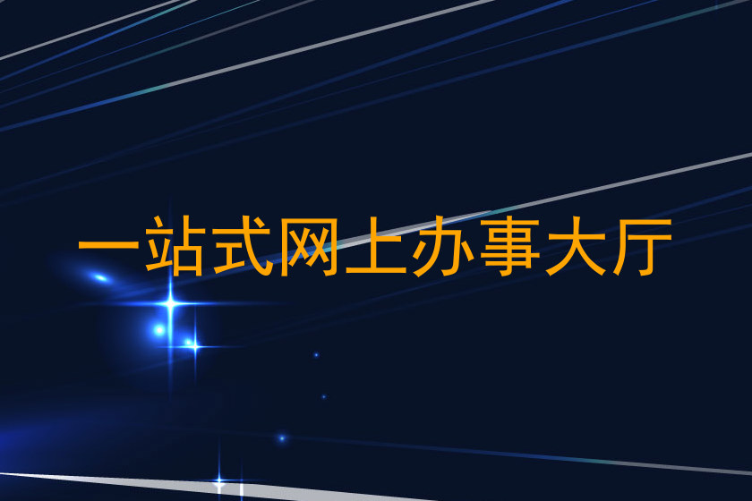 一站式网上办事大厅