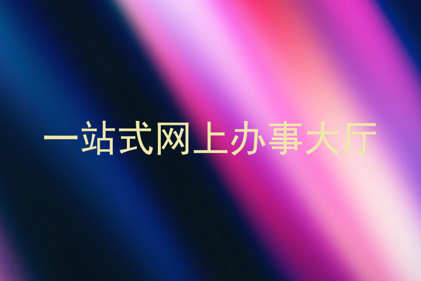 一站式网上办事大厅