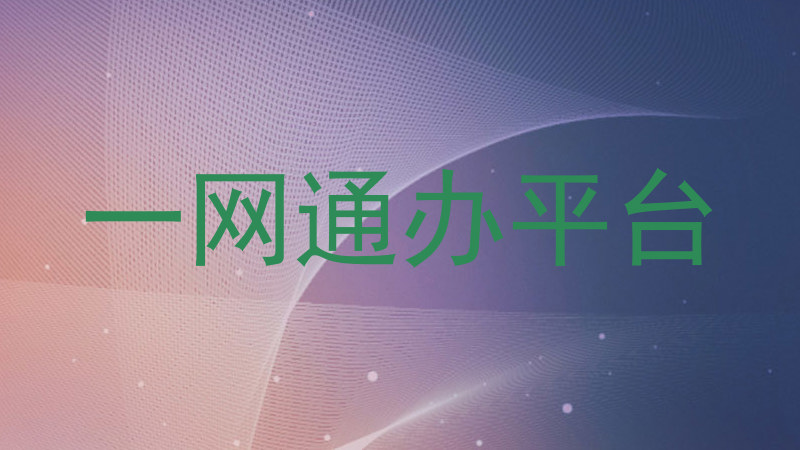 一网通办平台