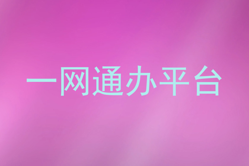 一网通办平台