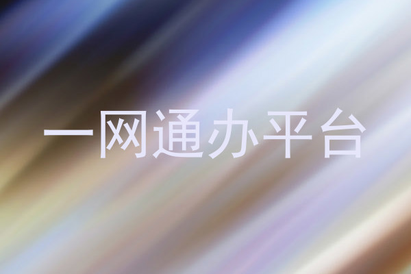 一网通办平台