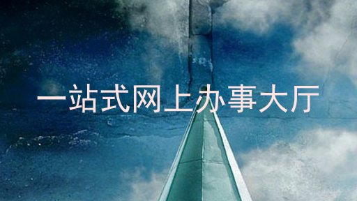 一站式网上办事大厅