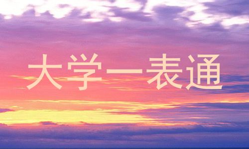 大学一表通