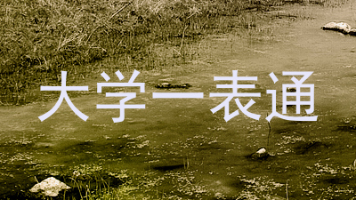 大学一表通