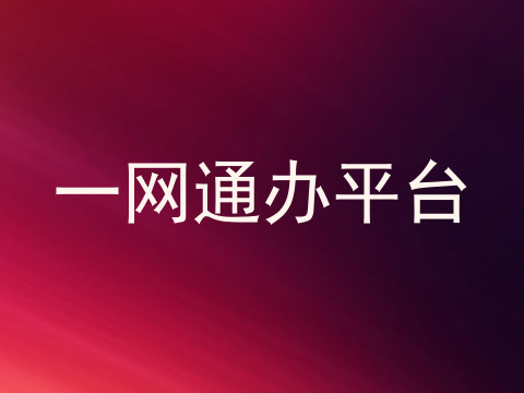 一网通办平台