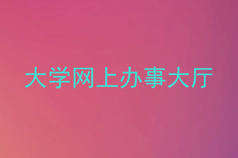 大学网上办事大厅