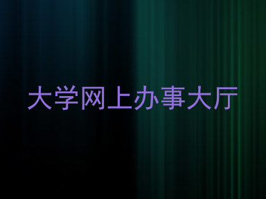 大学网上办事大厅