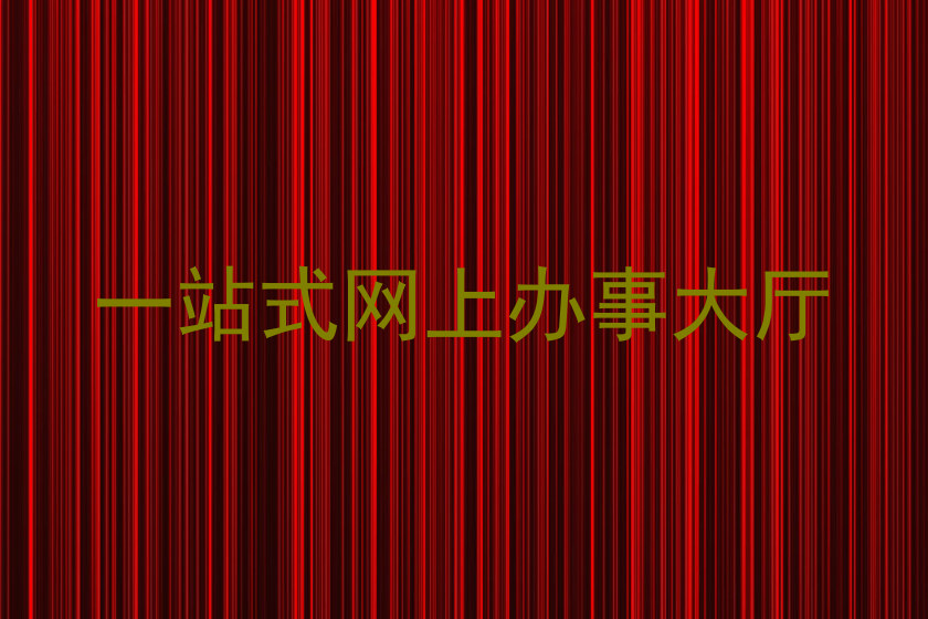 一站式网上办事大厅