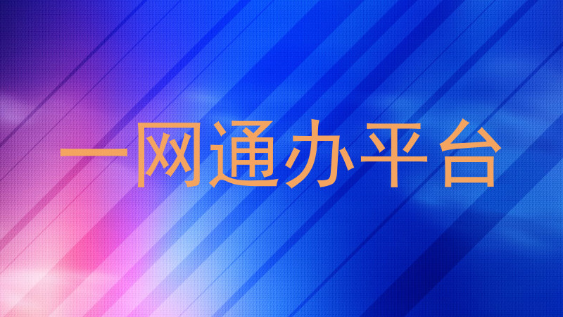 一网通办平台