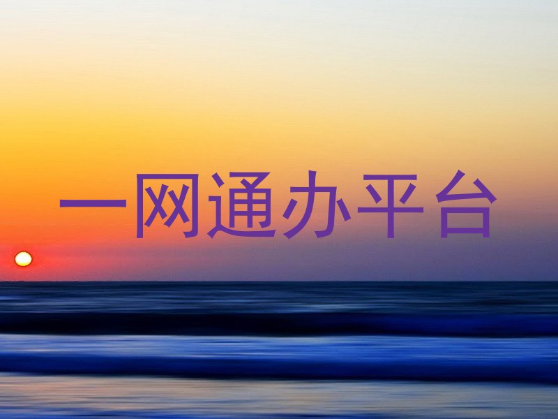 一网通办平台