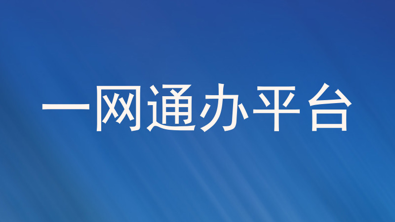 一网通办平台
