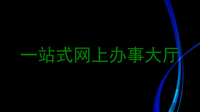 一站式网上办事大厅