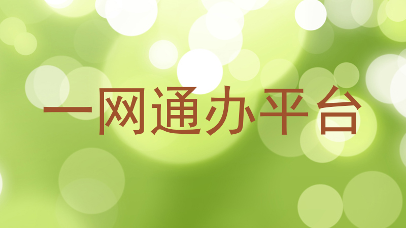 一网通办平台