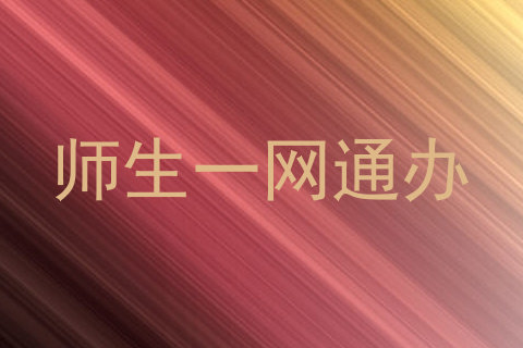 师生一网通办