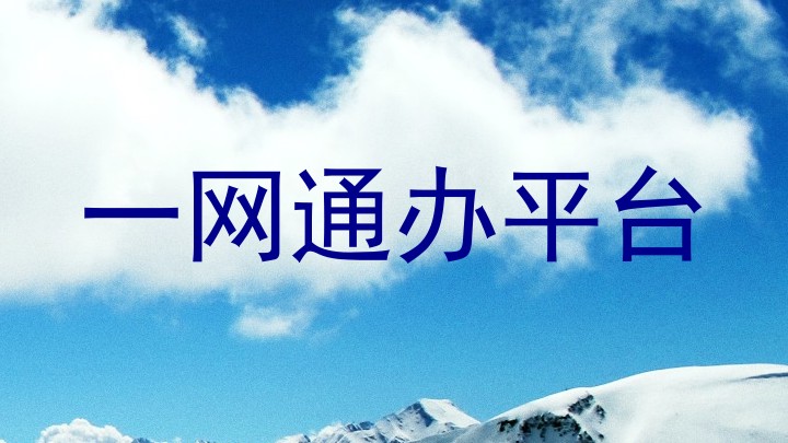 一网通办平台