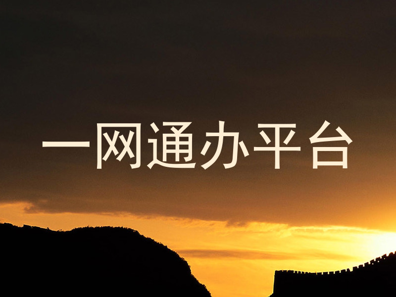 一网通办平台
