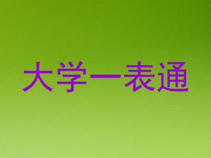 大学一表通