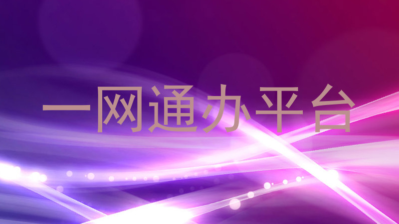 一网通办平台