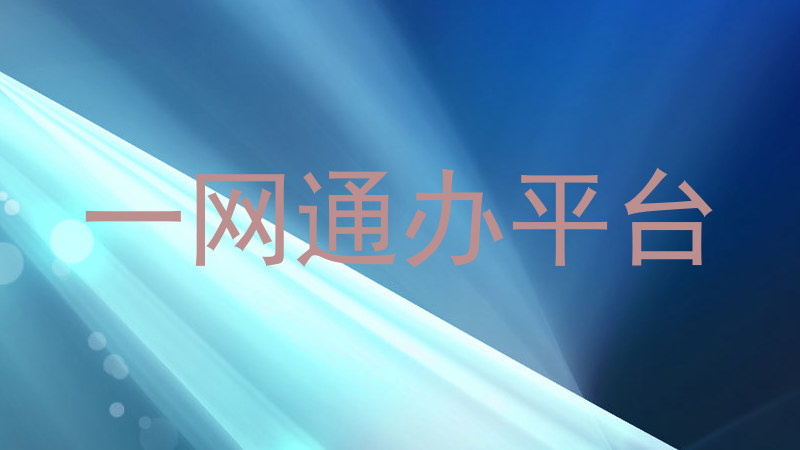 一网通办平台
