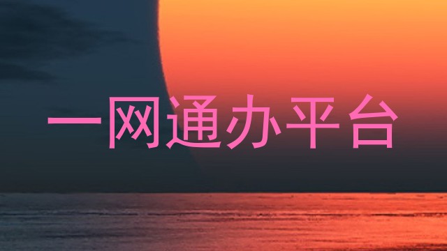 一网通办平台