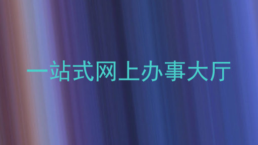 一站式网上办事大厅