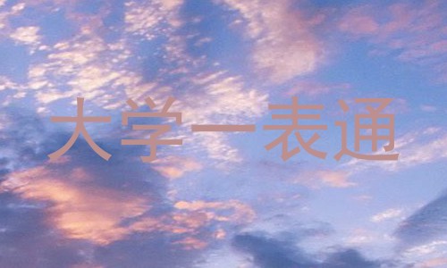 大学一表通