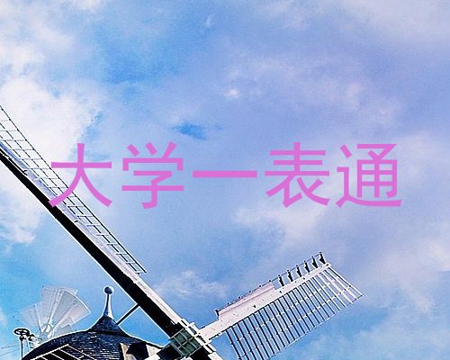 大学一表通