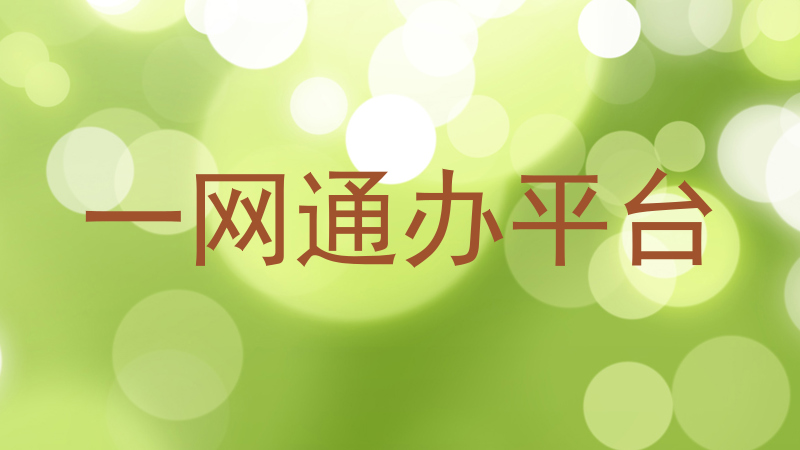 一网通办平台