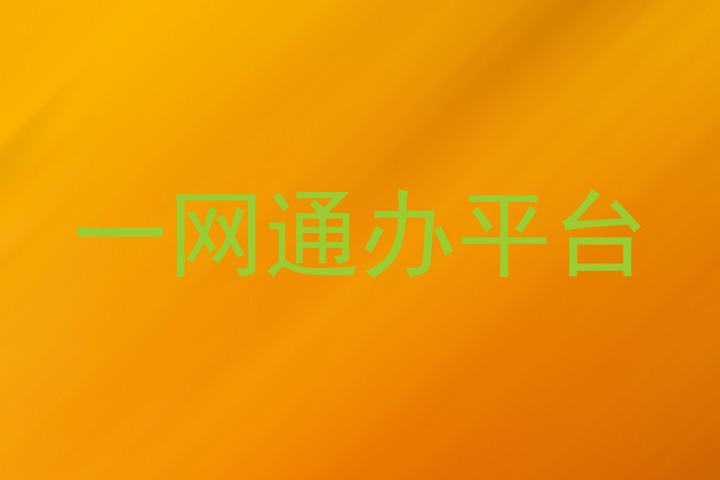 一网通办平台