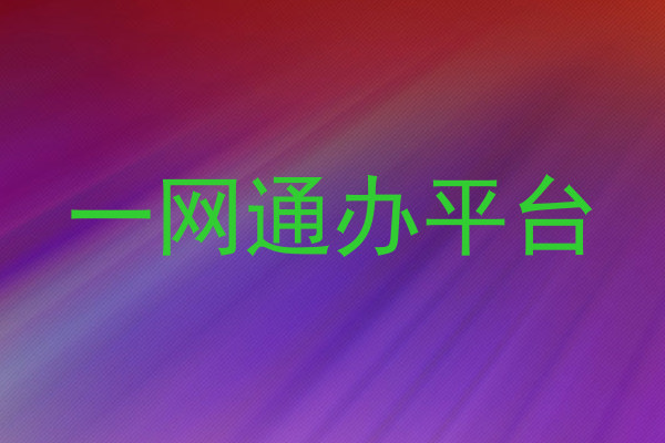 一网通办平台