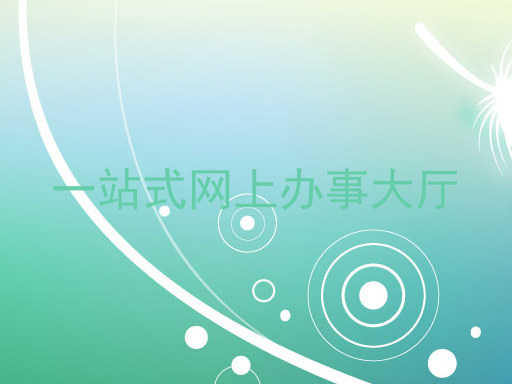 一站式网上办事大厅