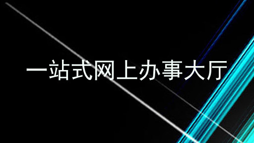 一站式网上办事大厅