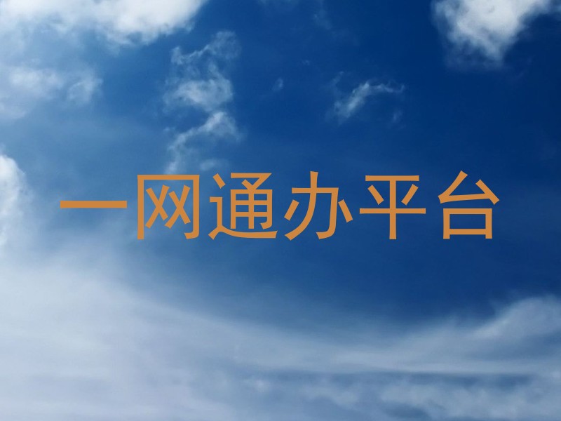 一网通办平台
