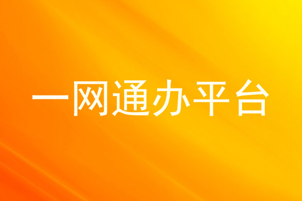 一网通办平台