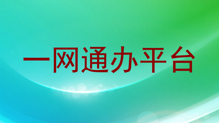 一网通办平台