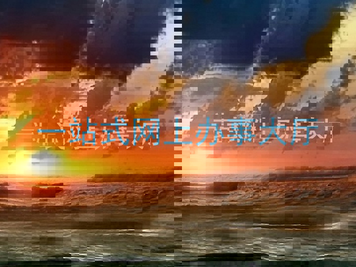 一站式网上办事大厅