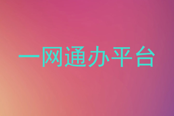 一网通办平台