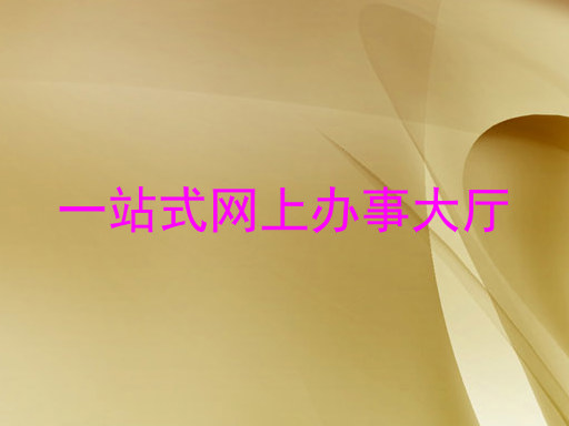 一站式网上办事大厅