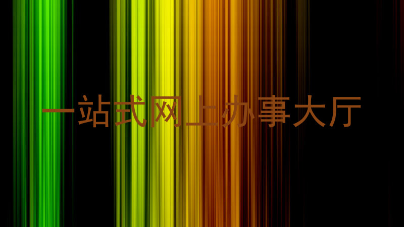 一站式网上办事大厅