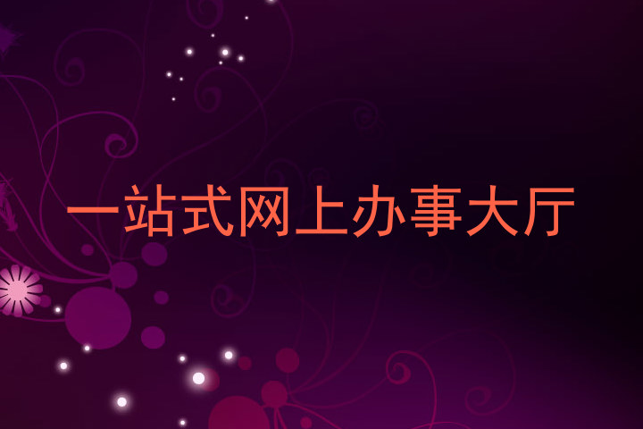 一站式网上办事大厅