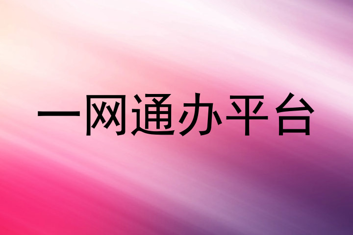一网通办平台