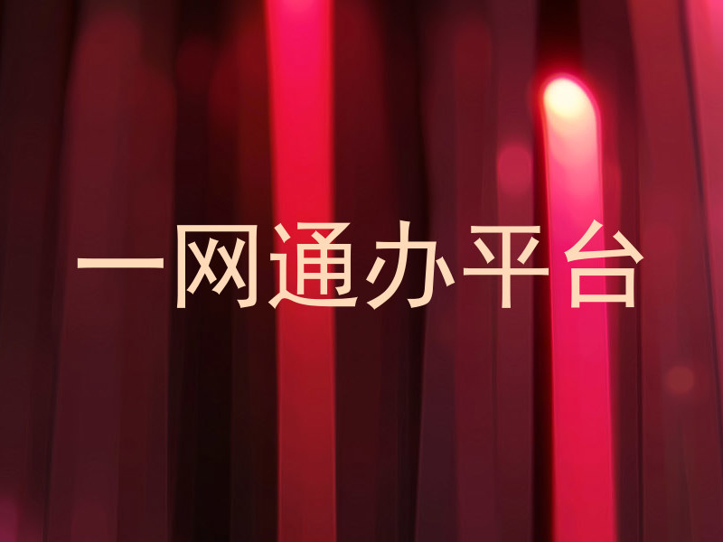 一网通办平台