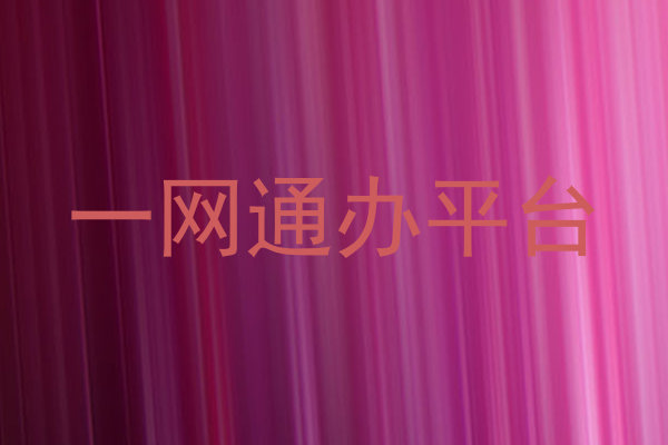 一网通办平台
