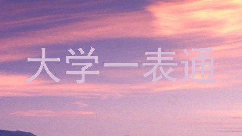 大学一表通