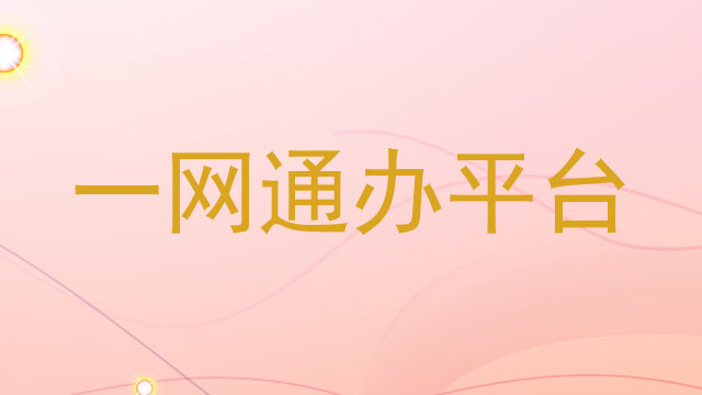 一网通办平台