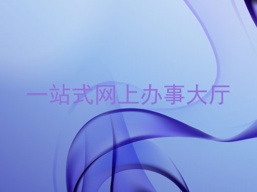 一站式网上办事大厅