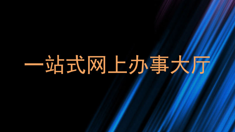 一站式网上办事大厅