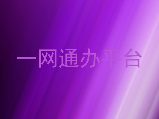 一网通办平台