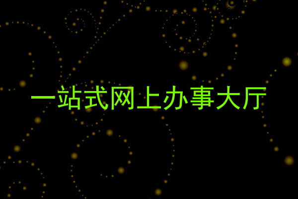 一站式网上办事大厅