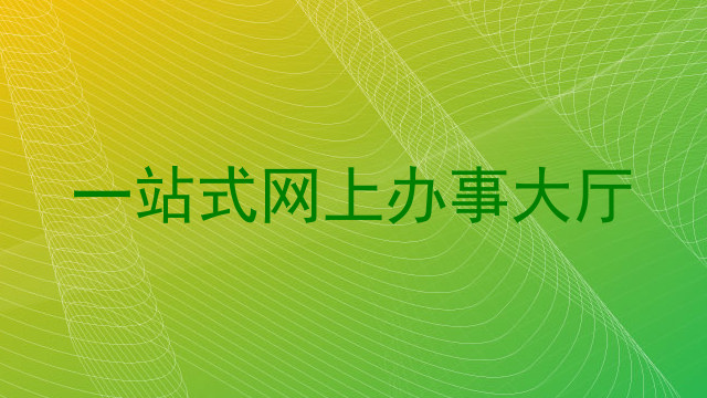 一站式网上办事大厅